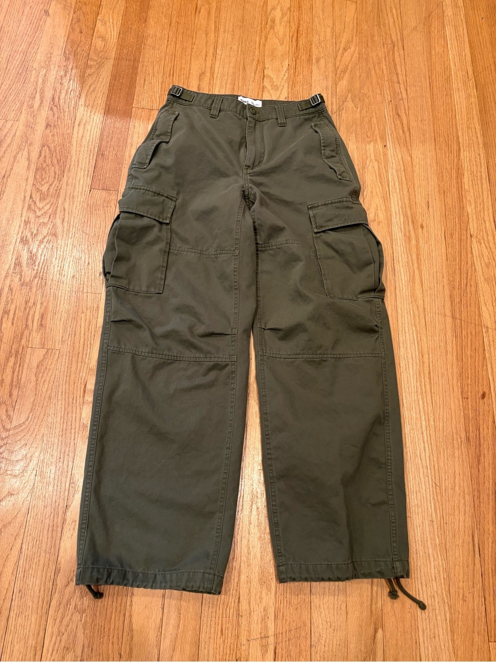 TNA Olive Green Cargo Pants with Utility Pockets